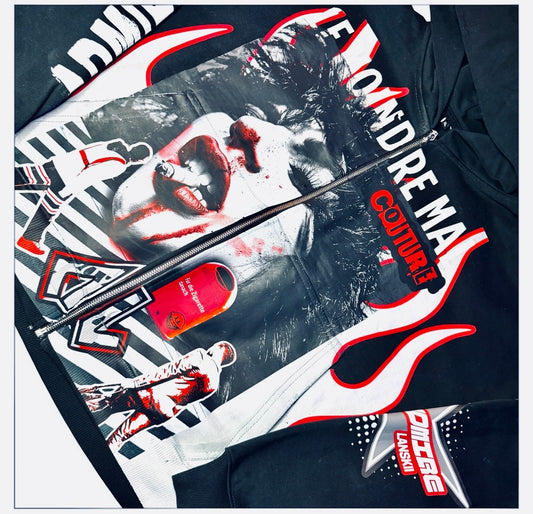 "Le MOINDRE MAL" HEAVY COTTON HOODIE